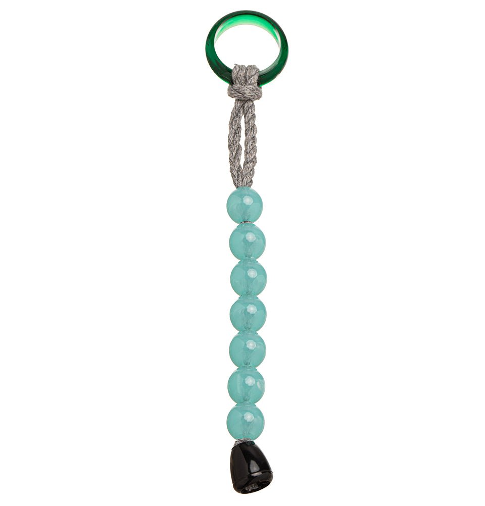 Islamic Tawaf Misbaha Tesbih - Acrylic Umrah Hajj Prayer Beads Set of 7 - Teal Blue - Perfect for Dhikr, Meditation & Spiritual Practice