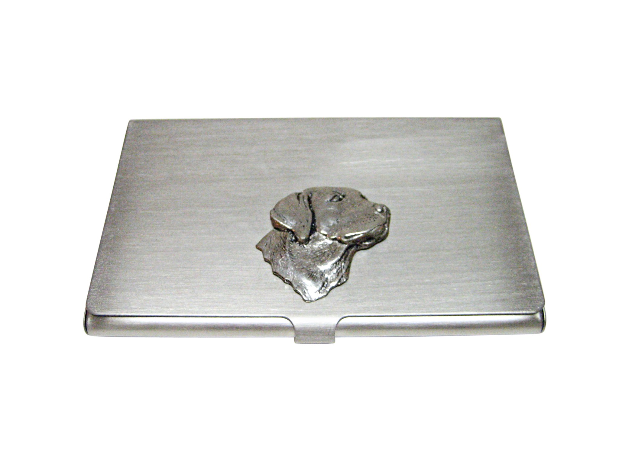 Kiola Designs Labrador Retriever Dog Head Business Card Holder - Premium Metal Office Desk Organizer for Pet Lovers, Perfect for Veterinary Clinics & Dog-Themed Workspaces