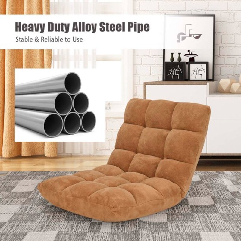 Adjustable Lazy Sofa Bed - Convertible Folding Lounge Chair for Living Room, Bedroom & Small Spaces - Perfect for Reading, Napping & Relaxing