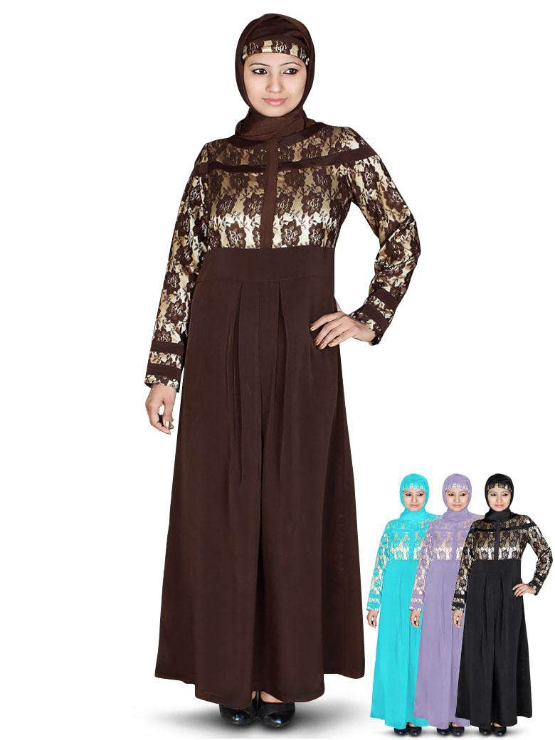 Elegant Farid Abaya - Modest Muslim Dress for Women - Perfect for Prayer, Eid, and Special Occasions