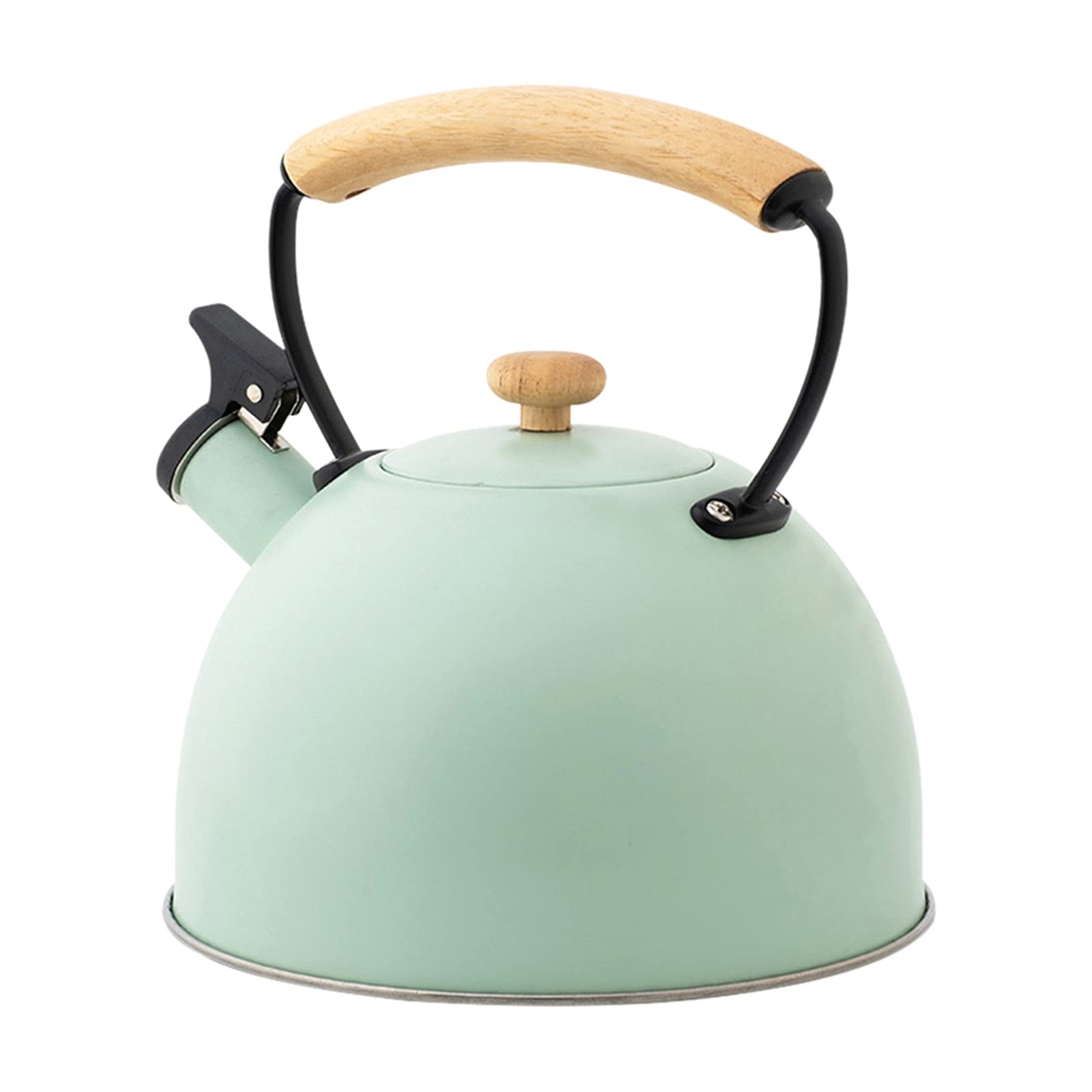 YXBDN 2.5L Stainless Steel Whistling Tea Kettle - Classic Whistling Teapot for Gas & Induction Stoves - Perfect for Home Kitchen, Camping & Office Tea Brewing