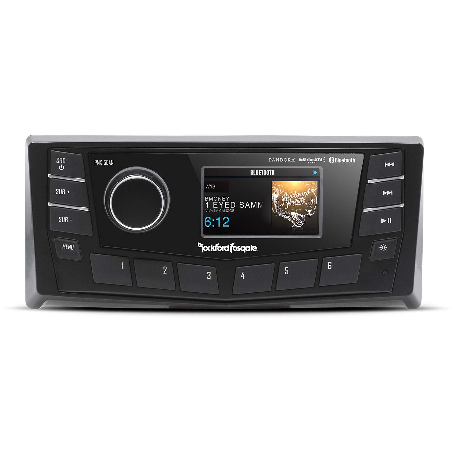Rockford Fosgate PMX-5CAN Marine Stereo - AM/FM/WB Digital Media Receiver with 2.7
