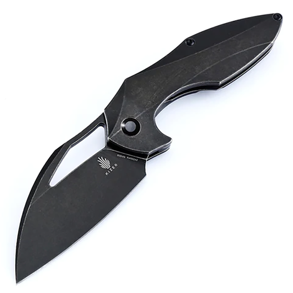 Kizer Megatherium Titanium Folding Pocket Knife - Black Ki4502A2 - EDC Gear, Outdoor Survival & Camping Tool