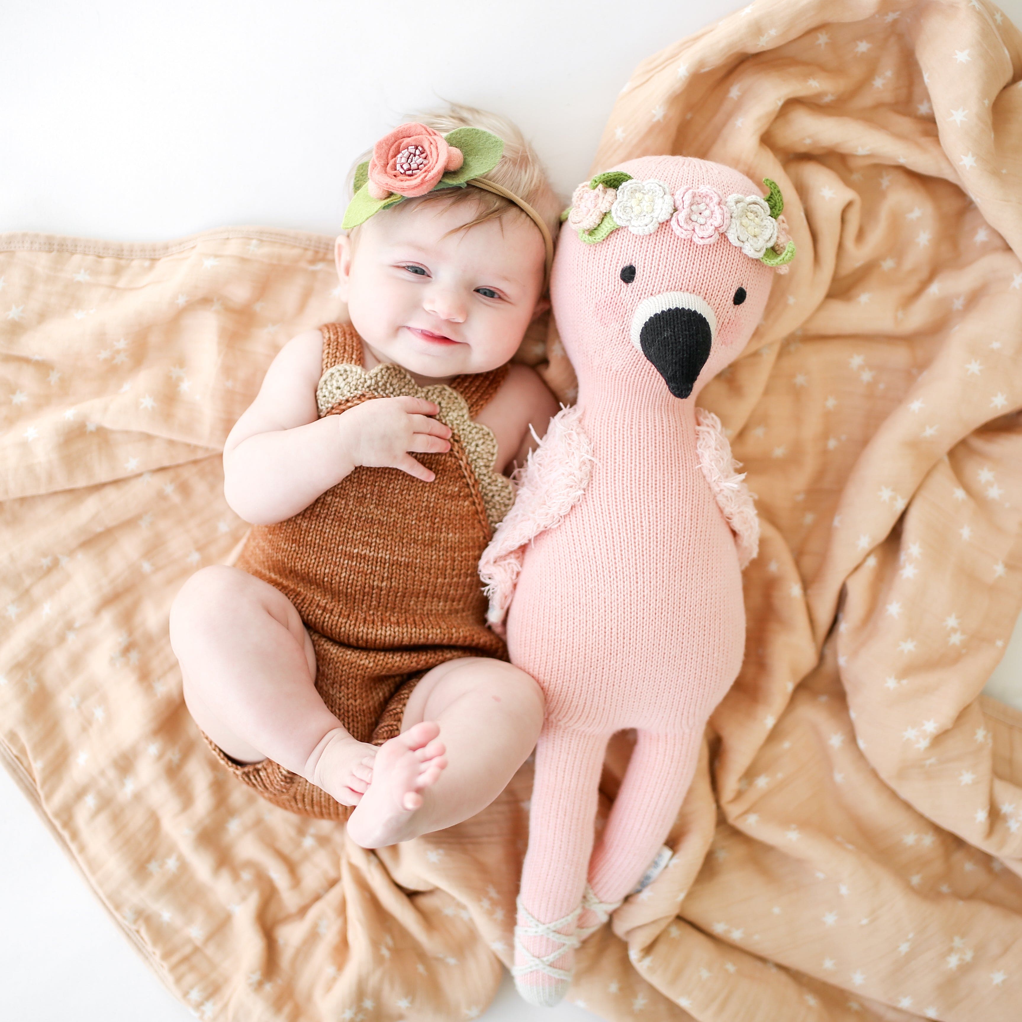 Cuddle+Kind Little Flamingo Stuffed Animal - Adorable Plush Toy for Kids, Soft & Huggable Gift for Baby Shower, Birthday, Nursery Decor | Perfect for Cuddling, Playtime & Comfort