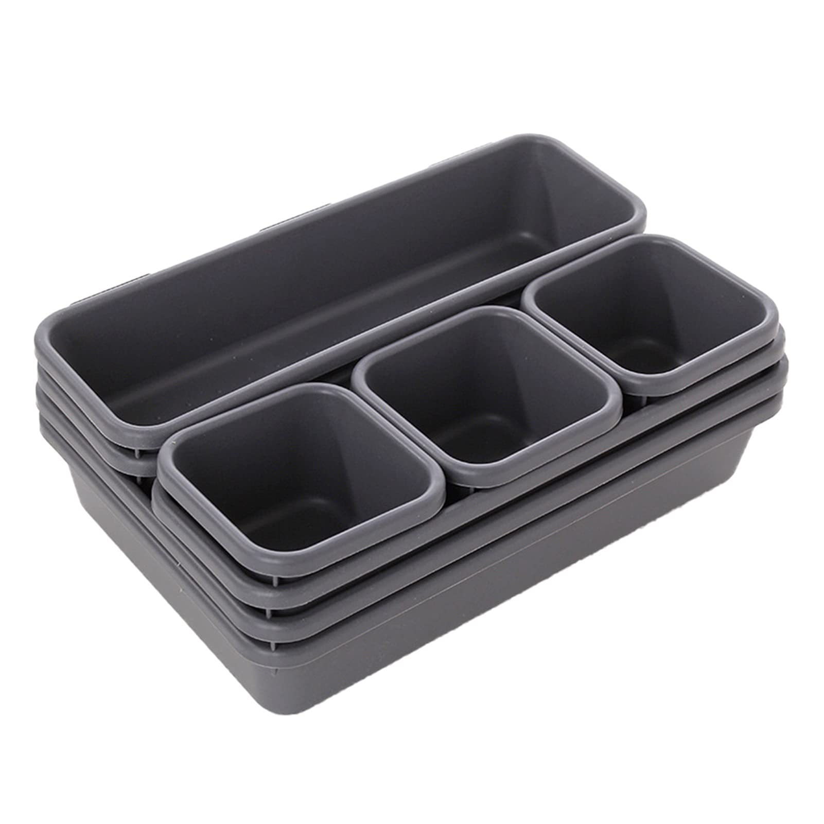 Black Desktop Storage Organizer Drawer Box - Multi-Purpose Home & Office Organizer for Kitchen, Bathroom, Cupboard, Jewelry, Makeup & Desk Accessories | Perfect for Clutter-Free Workspace & Home Organization