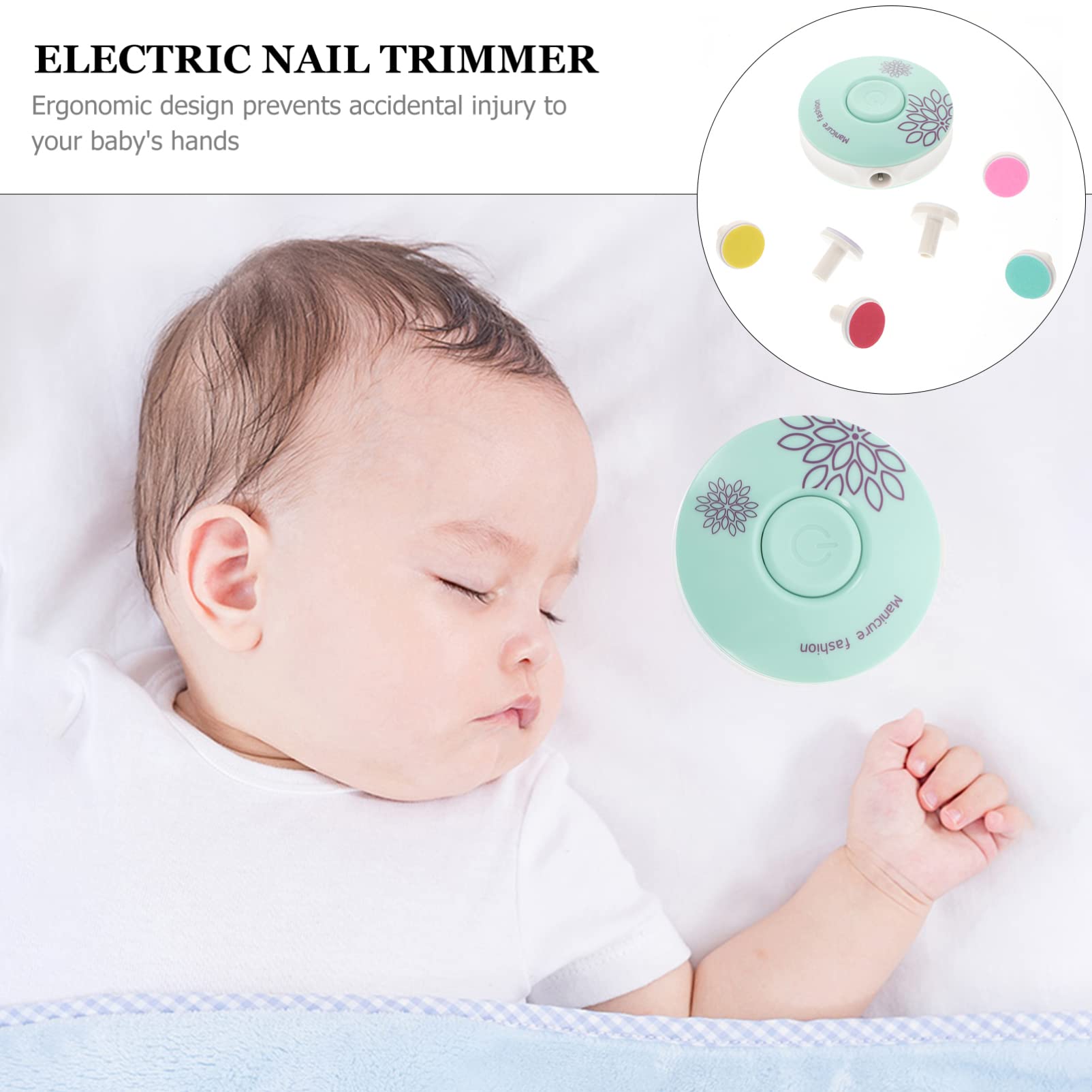 Electric Nail Trimmer for Kids & Babies - Rechargeable Manicure Pedicure Kit with LED Light - Safe & Painless Nail Grinder for Toddlers, Infants & Adults - Perfect for Home Nail Care & Travel Use