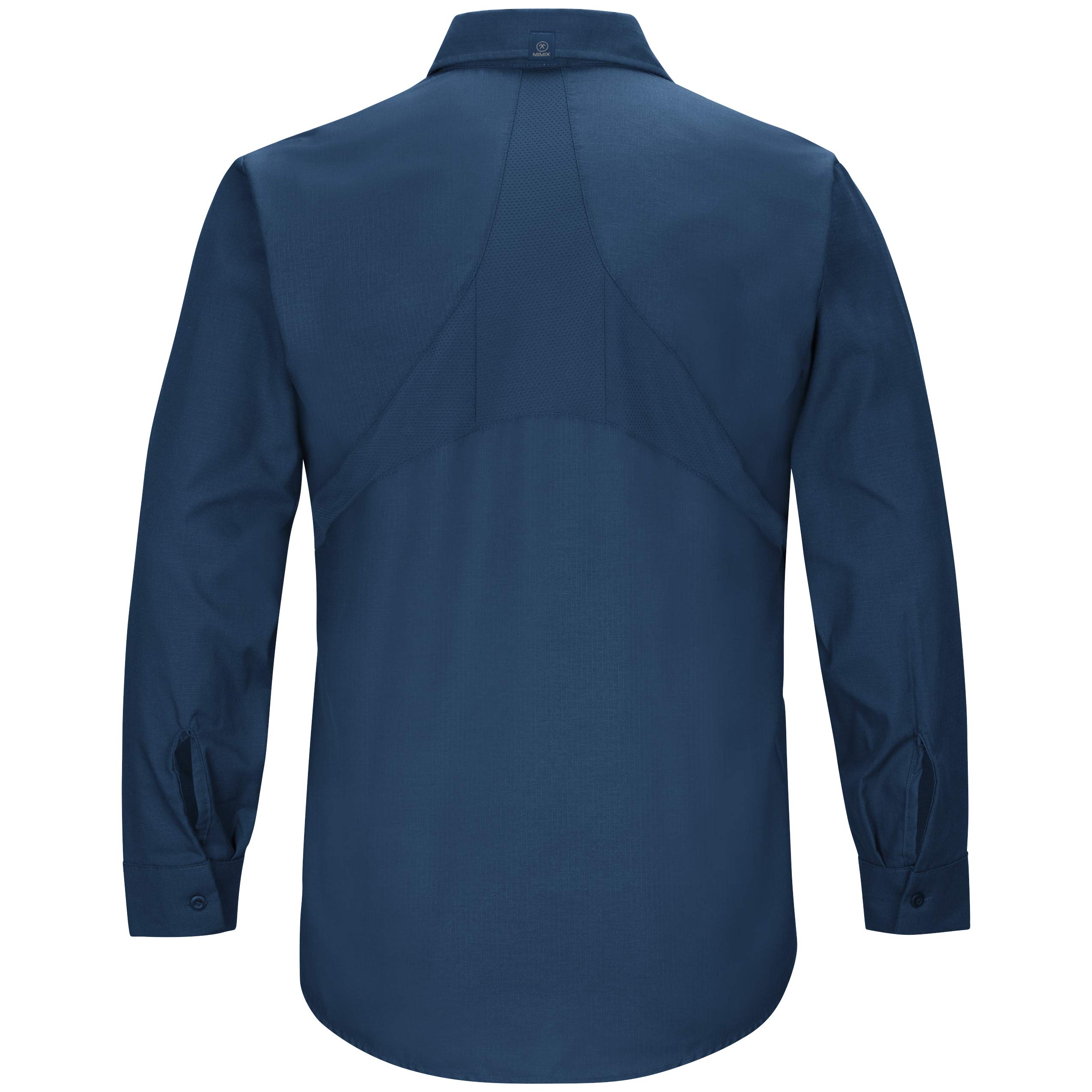 Red Kap Men's Durable Long Sleeve Work Shirt - Comfortable Mimix Fabric for Construction, Auto Repair & Outdoor Workwear