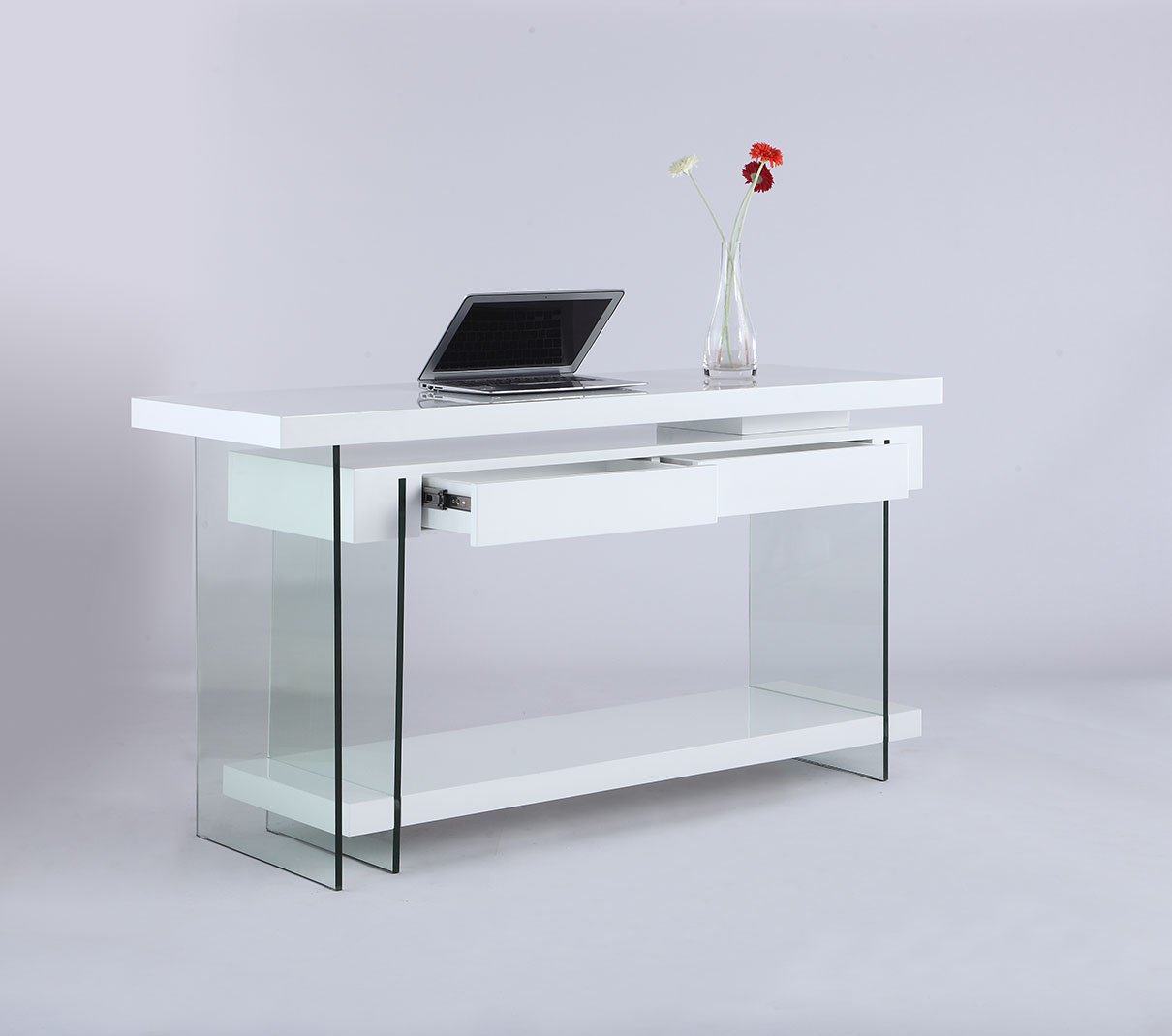Milan Abbie White Motion Home Office Desk - Adjustable Height Standing Desk for Work from Home, Study & Gaming - Ergonomic Computer Desk with Smooth Electric Motor for Small Spaces & Modern Offices