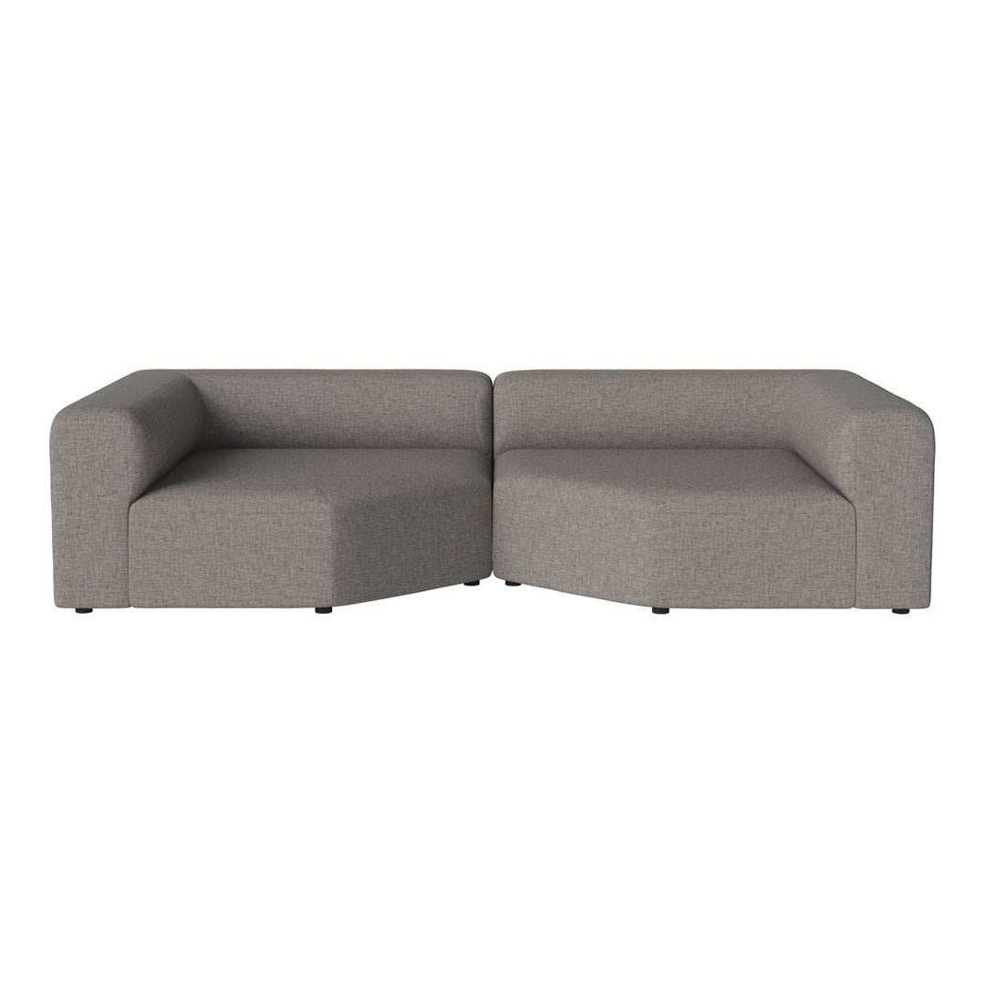 Modern Angle 2 Seater Sofa - Comfortable L-Shaped Loveseat for Small Spaces | Perfect for Apartments, Living Rooms & Office Lounges