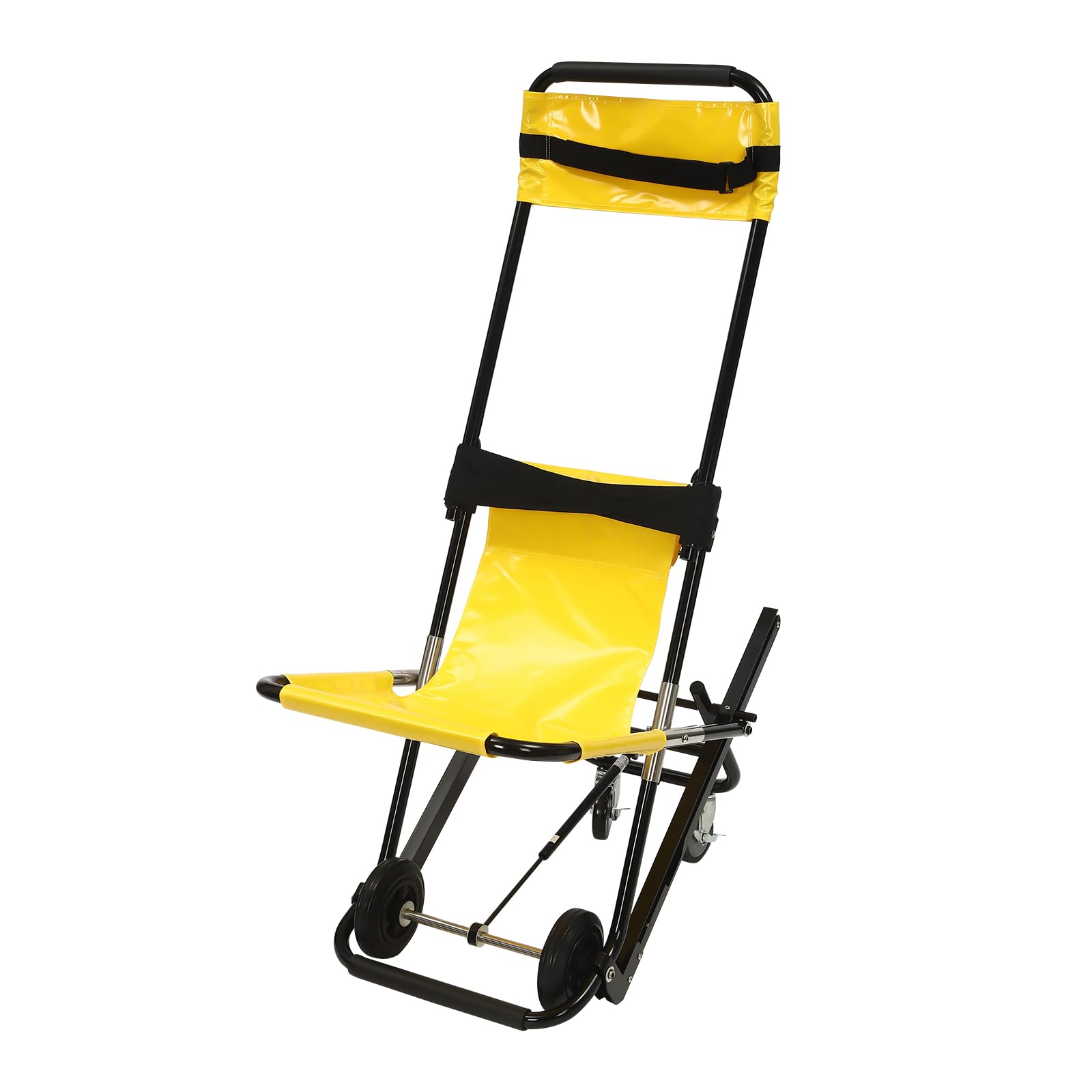 Lightweight Folding Wheelchair Stair Climber - Aluminum Frame Elderly Mobility Aid Supports 350.53 lbs - Perfect for Home Use, Hospital Transfers & Indoor/Outdoor Accessibility