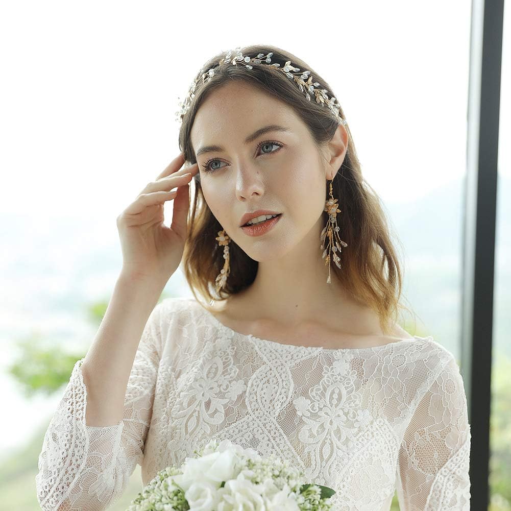 Handmade Bridal Hair Vine - Leaf Wedding Headpiece for Bride | Perfect for Outdoor & Boho Weddings