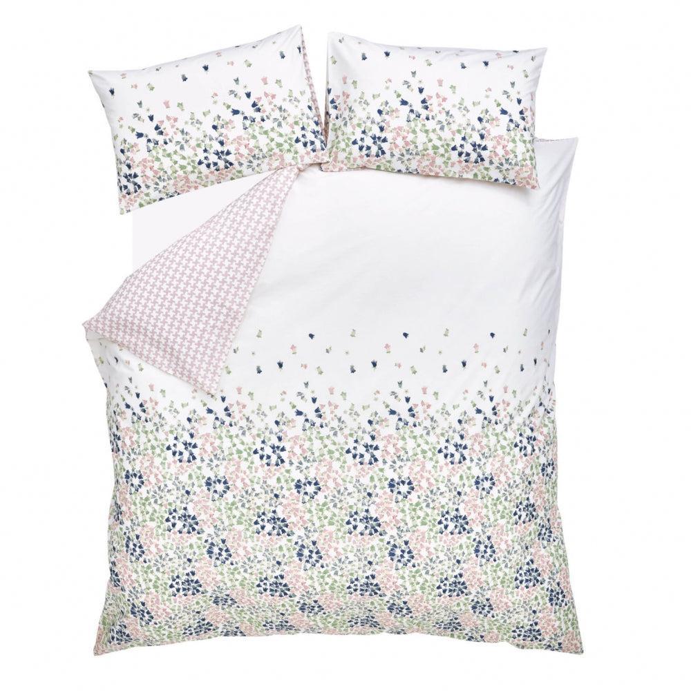 Cath Kidston Blue Bells Duvet Cover Set - Floral Printed Cotton Bedding Set with Pillowcases, Queen/King Size - Perfect for Cozy Bedrooms & Guest Rooms
