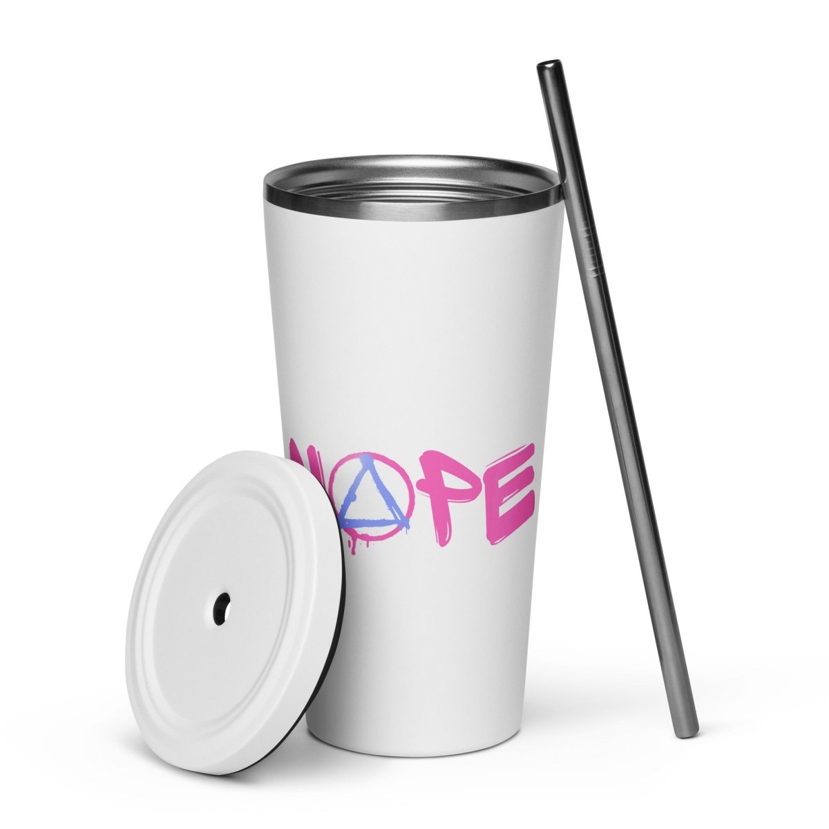 Nope Insulated Tumbler - Stainless Steel Vacuum Mug with Lid, Leakproof & Stylish Design for Coffee, Tea or Cold Drinks - Perfect for Office, Travel & Outdoor Activities