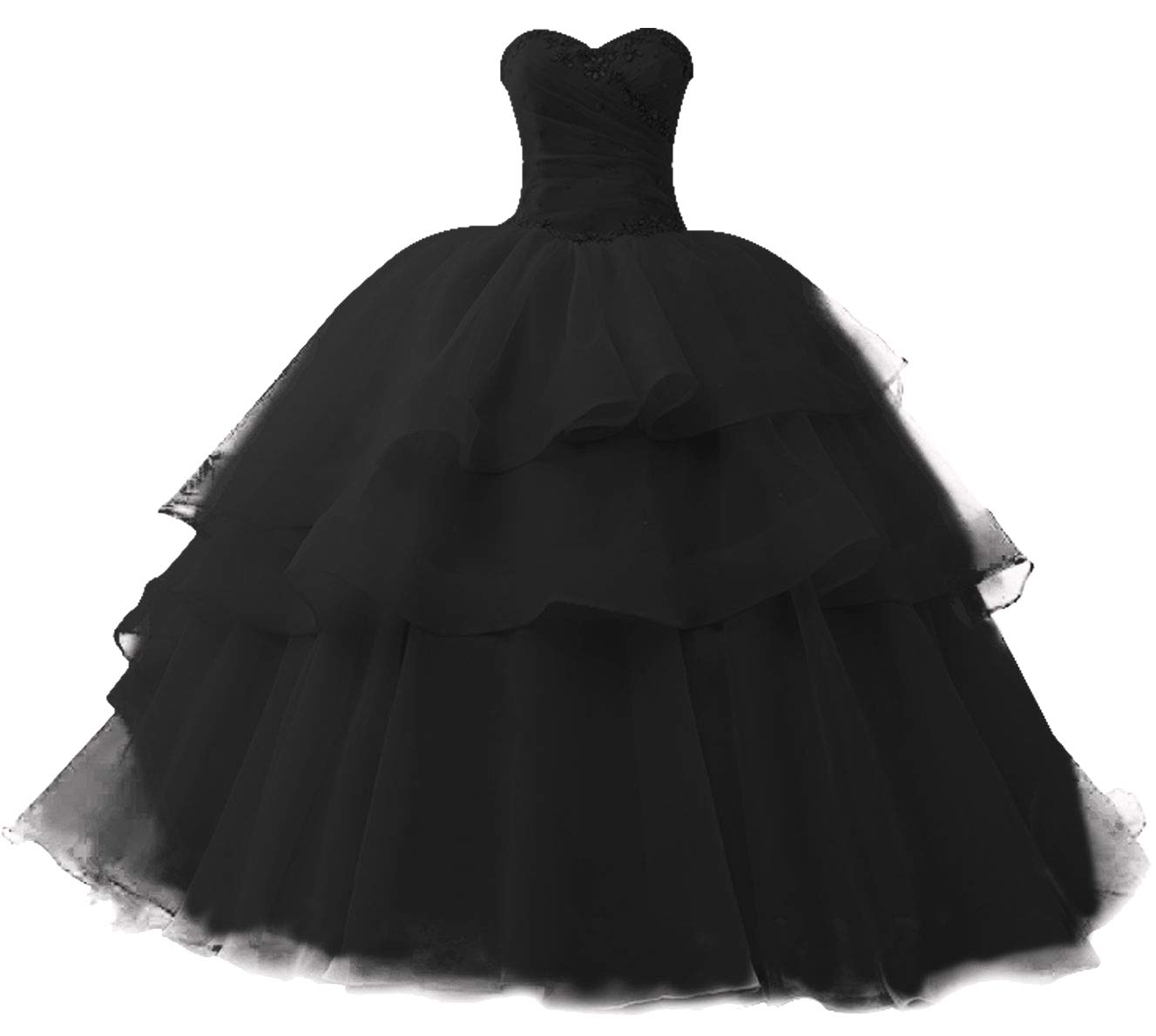 JAEDEN Elegant Strapless Prom Dress Ball Gown - Quinceanera Dress with Ruffles for Evening Parties, Homecoming, Wedding Guest & Special Occasions