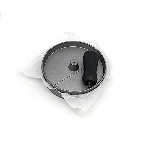 Premium Aluminum Burger Press & Hamburger Patty Maker with 50 Non-Stick Patty Papers - Perfect for BBQ, Grilling, Backyard Cookouts & Home Kitchen Use (Grey)