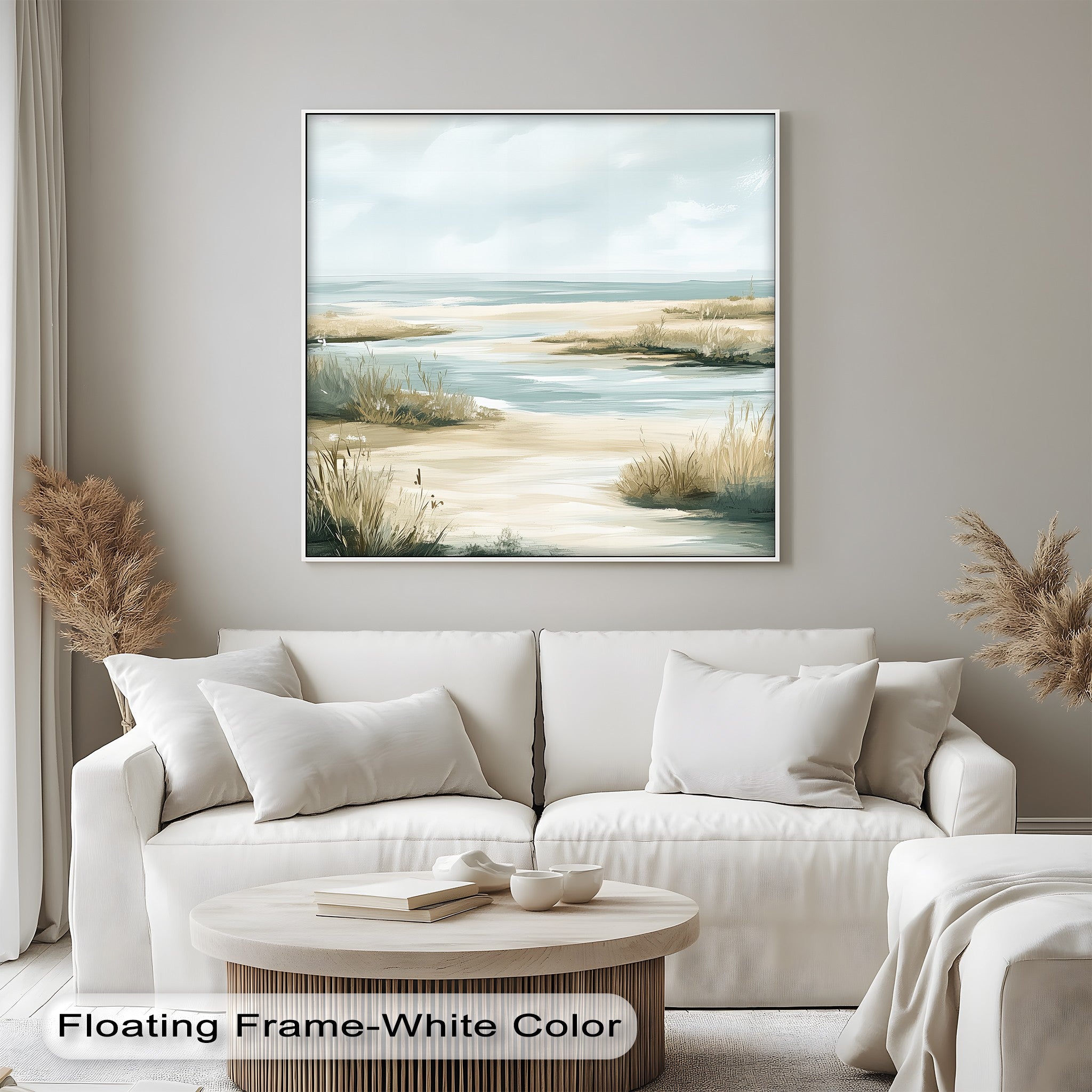 Coastal Dunes Serenity Landscape Canvas Prints - Beach Wall Art for Living Room, Bedroom & Office Decor