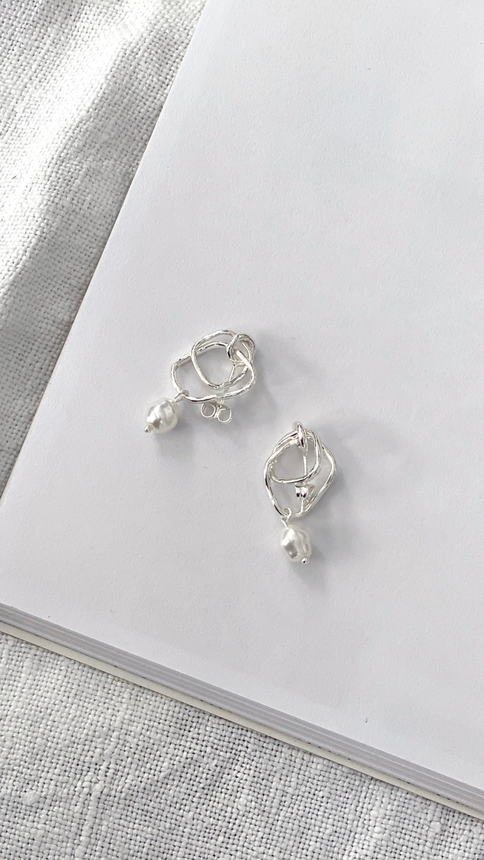 Jaymee Sterling Silver Earrings for Women - Elegant Dangle Hoop Earrings for Everyday Wear & Special Occasions