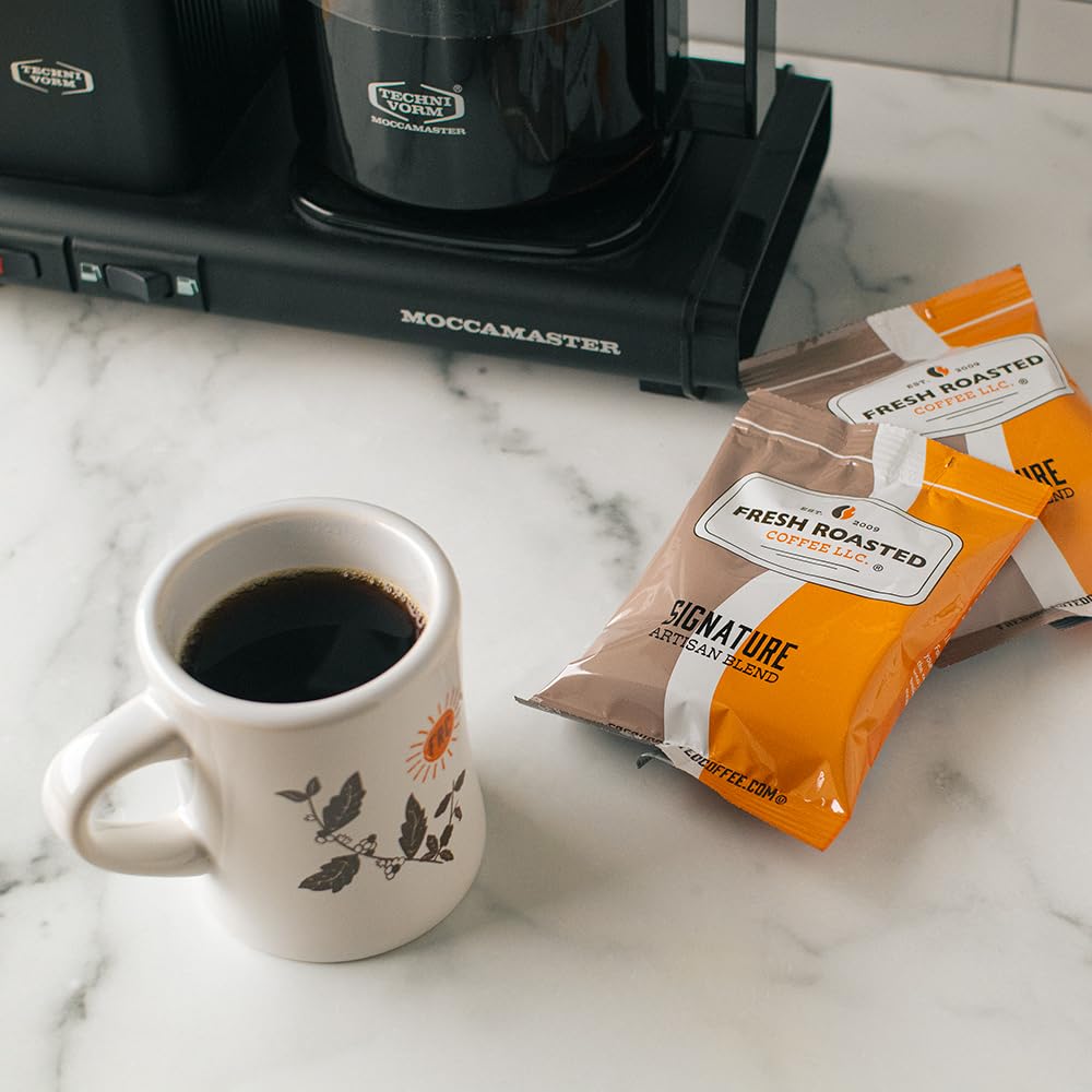 Premium Colombian Fresh Roasted Kosher Coffee - Pre-Ground in Convenient 2.25oz Fractional Packs (96 Count) - Perfect for Offices, Restaurants & Home Brewing