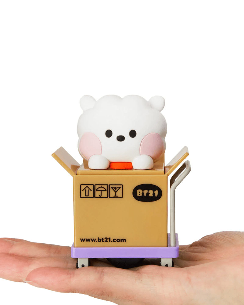 BT21 RJ Mini Privacy Rolling Stamp - Self Inking Address Stamp for Envelopes, Letters & Packages - Perfect for Mailing, Scrapbooking & DIY Crafts
