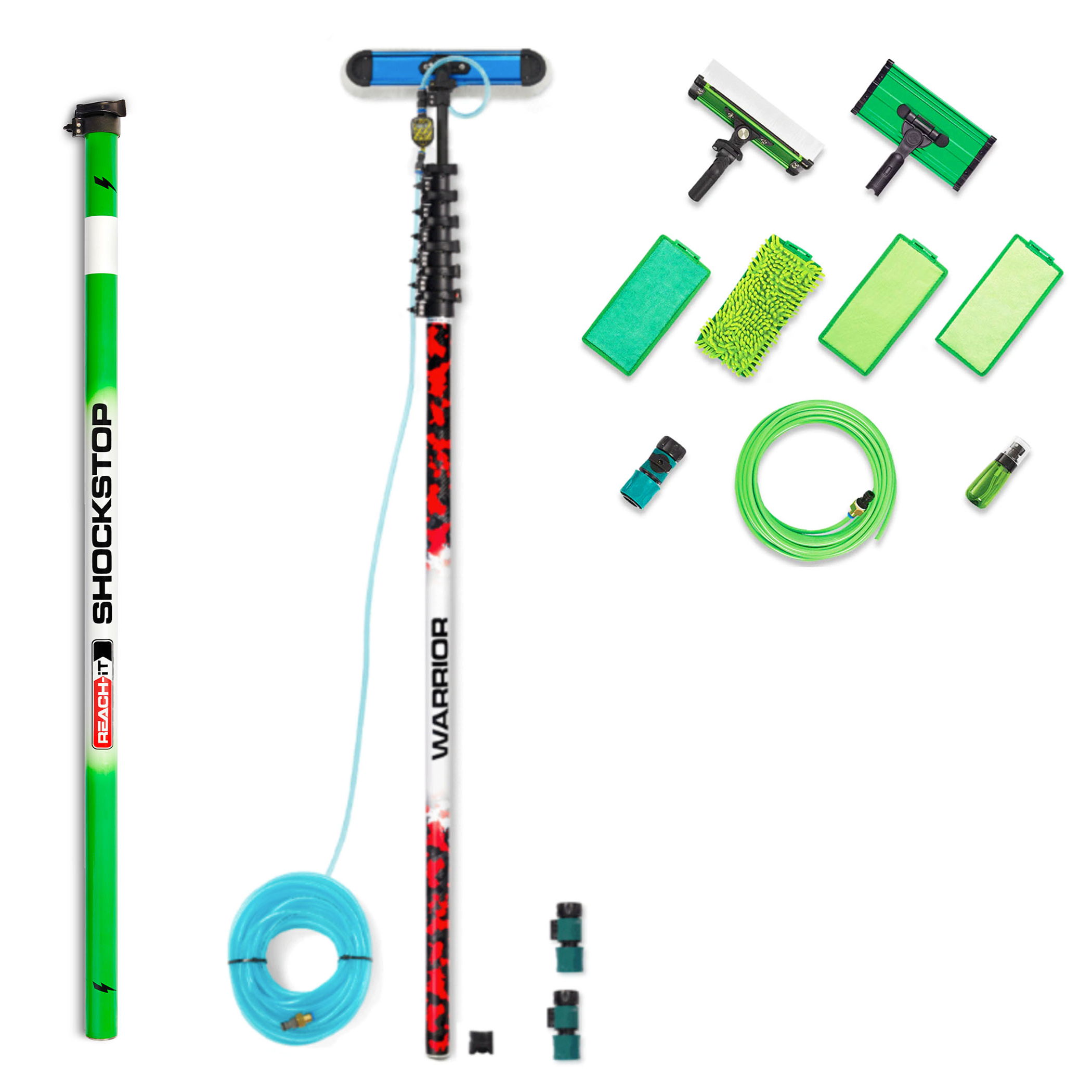 REACH Professional Extendable Pole Pack - Telescopic Pole for Cleaning, Painting & Maintenance - Perfect for High Ceilings, Walls & Hard-to-Reach Areas