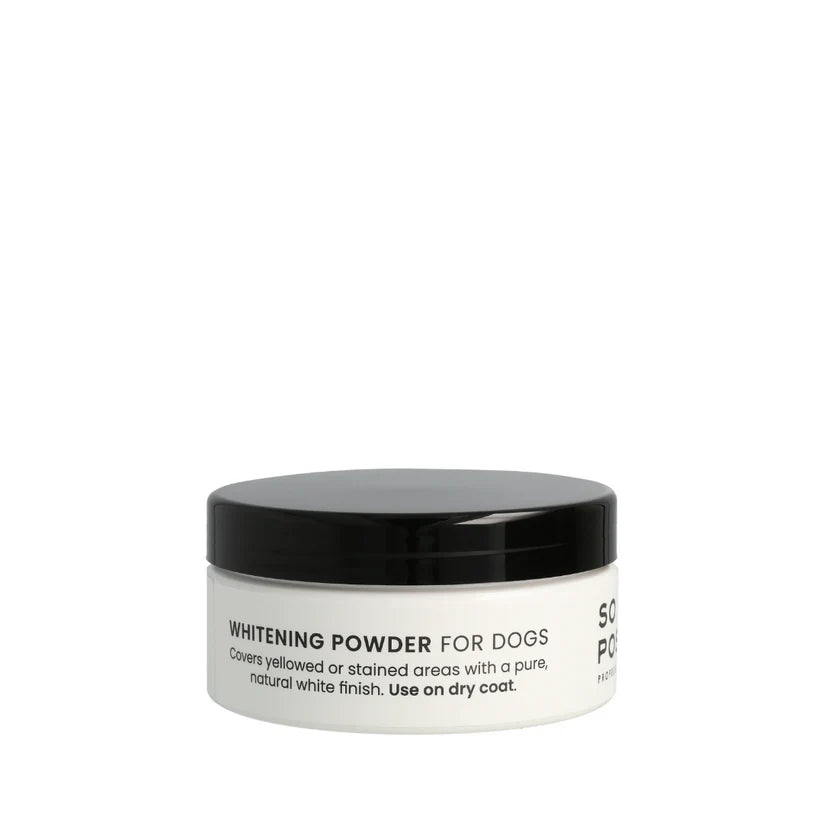 So Posh Coat Whitening Powder for Dogs - Brightening & Stain Removal Pet Grooming Product - Perfect for White & Light-Colored Coats - Use Before Shows, Photos & Special Occasions
