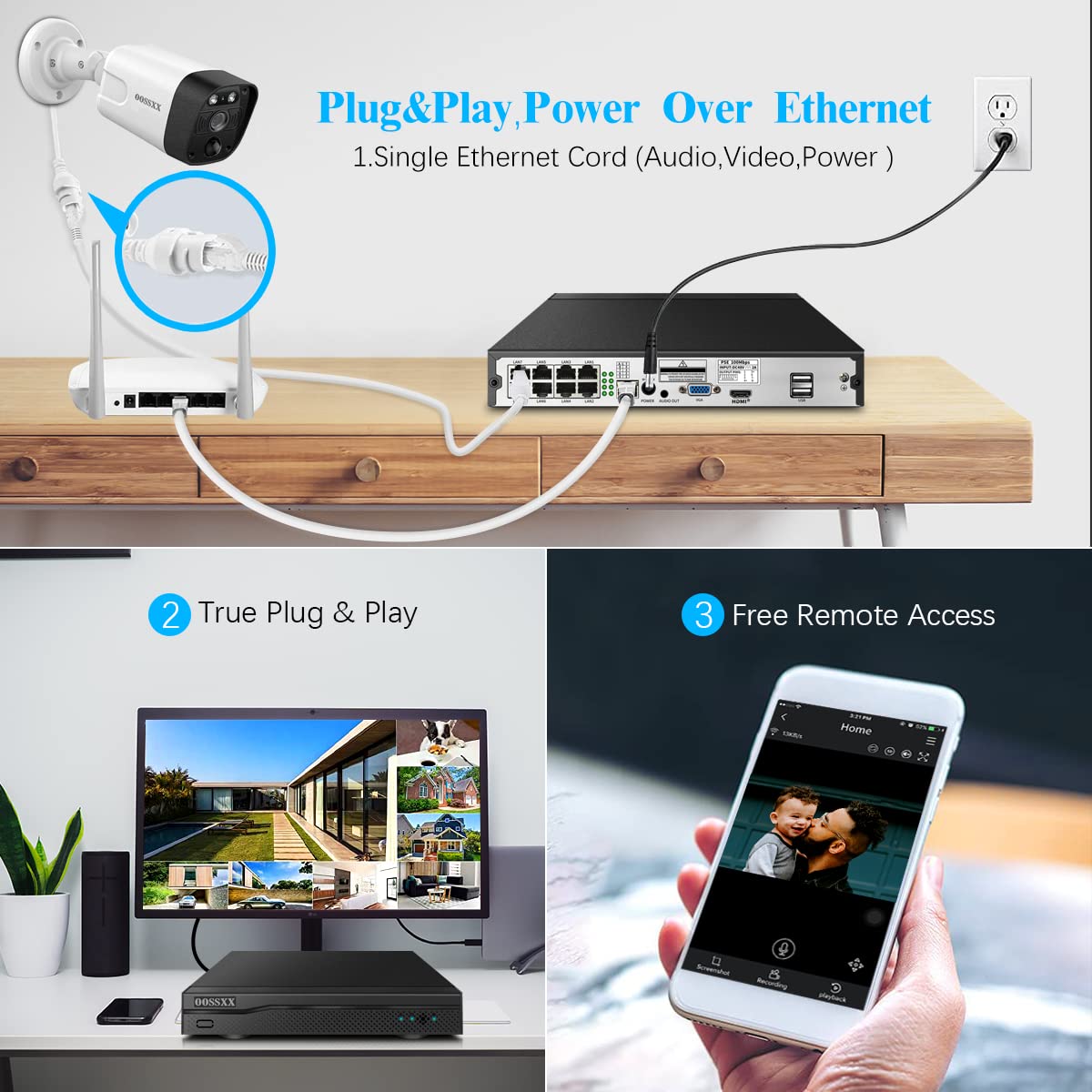 4K/8MP 130° Ultra Wide-Angle PoE Outdoor Security Camera with 2-Way Audio - Wired IP Surveillance System for Home & Business Protection - Ideal for Driveway, Garage & Perimeter Monitoring