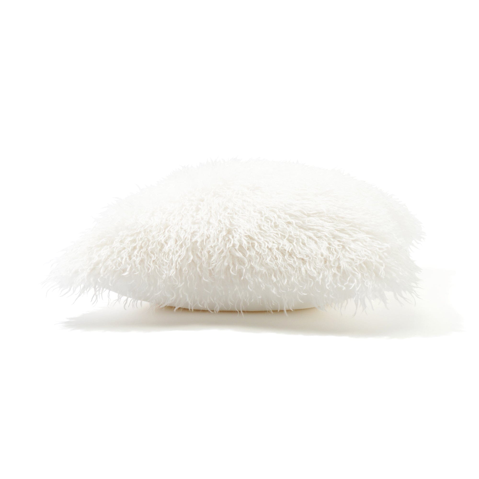 Premium 450x450 White Faux Fur Cushion Cover - Soft & Luxurious Throw Pillow Case for Sofa, Bed, and Home Decor