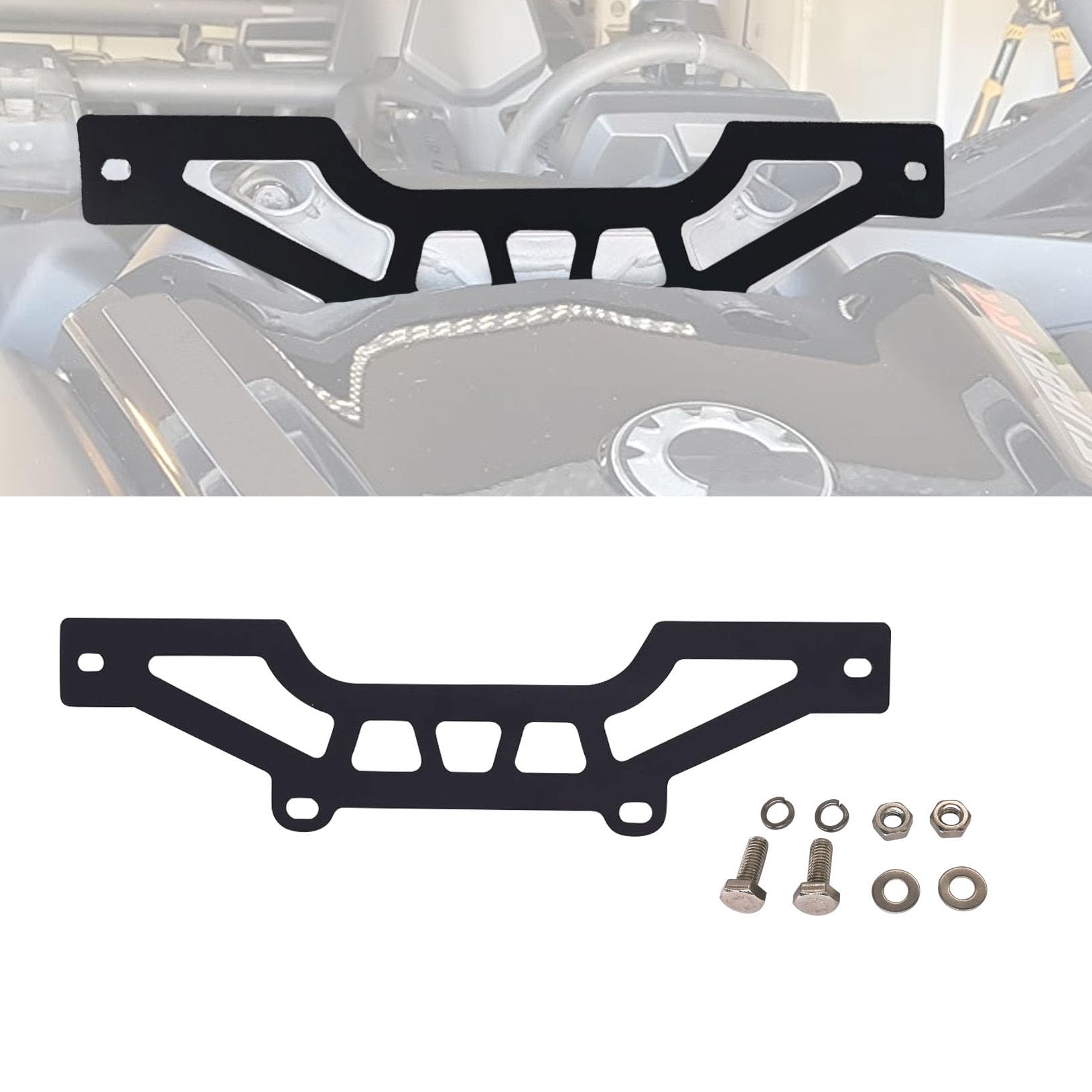 Shock Tower Front Light Bar Bracket Mount Kit for 2017-2023 Can-Am Maverick X3 X3 MAX DS XR RS Turbo R - Heavy Duty 10-14 inch LED Light Bar Holder - Perfect for Off-Roading, Night Driving & Adventure Racing