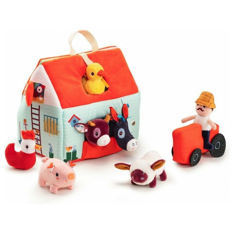 My First Farm - Educational Wooden Toy Set for Kids, Toddlers & Preschoolers | Farm Animal Playset with Barn, Tractor & Figures | Perfect for Pretend Play, Learning & Gift Giving