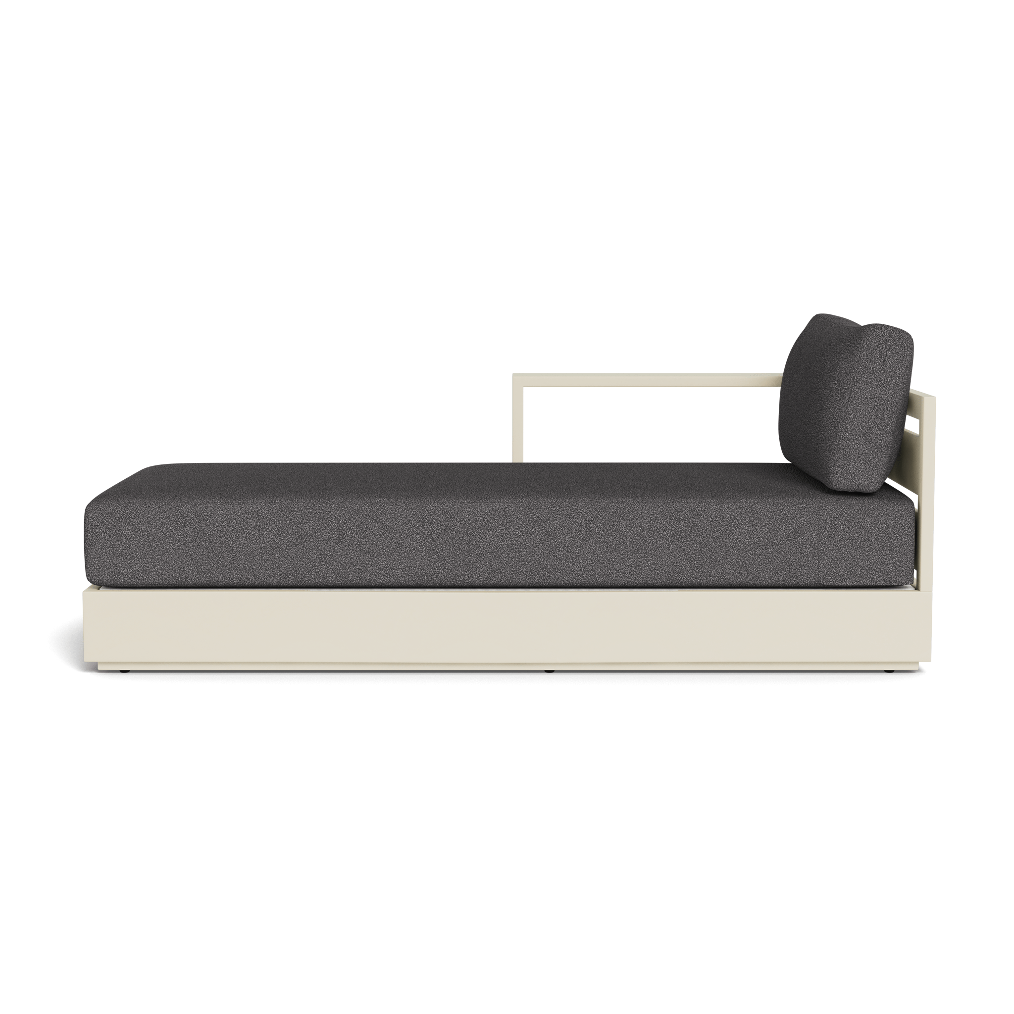 Hayman Aluminum Chaise Lounge Chair Left Facing - Outdoor Patio Furniture for Poolside, Beach, and Garden Relaxation