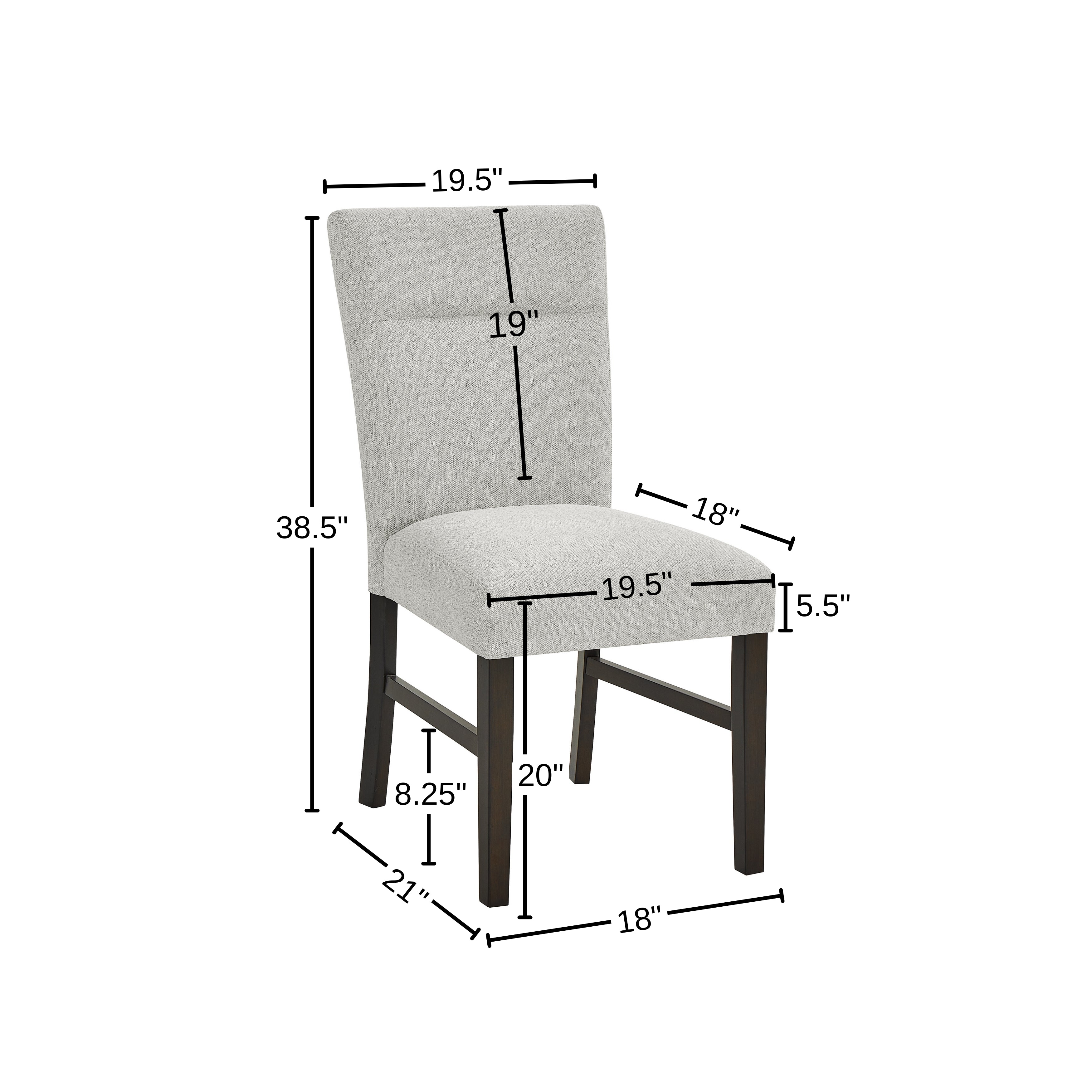 Roundhill Furniture Sorlen Modern 7-Piece Dining Set - 3D Faux Concrete Table with 6 Upholstered Chairs for Kitchen, Dining Room & Outdoor Patio