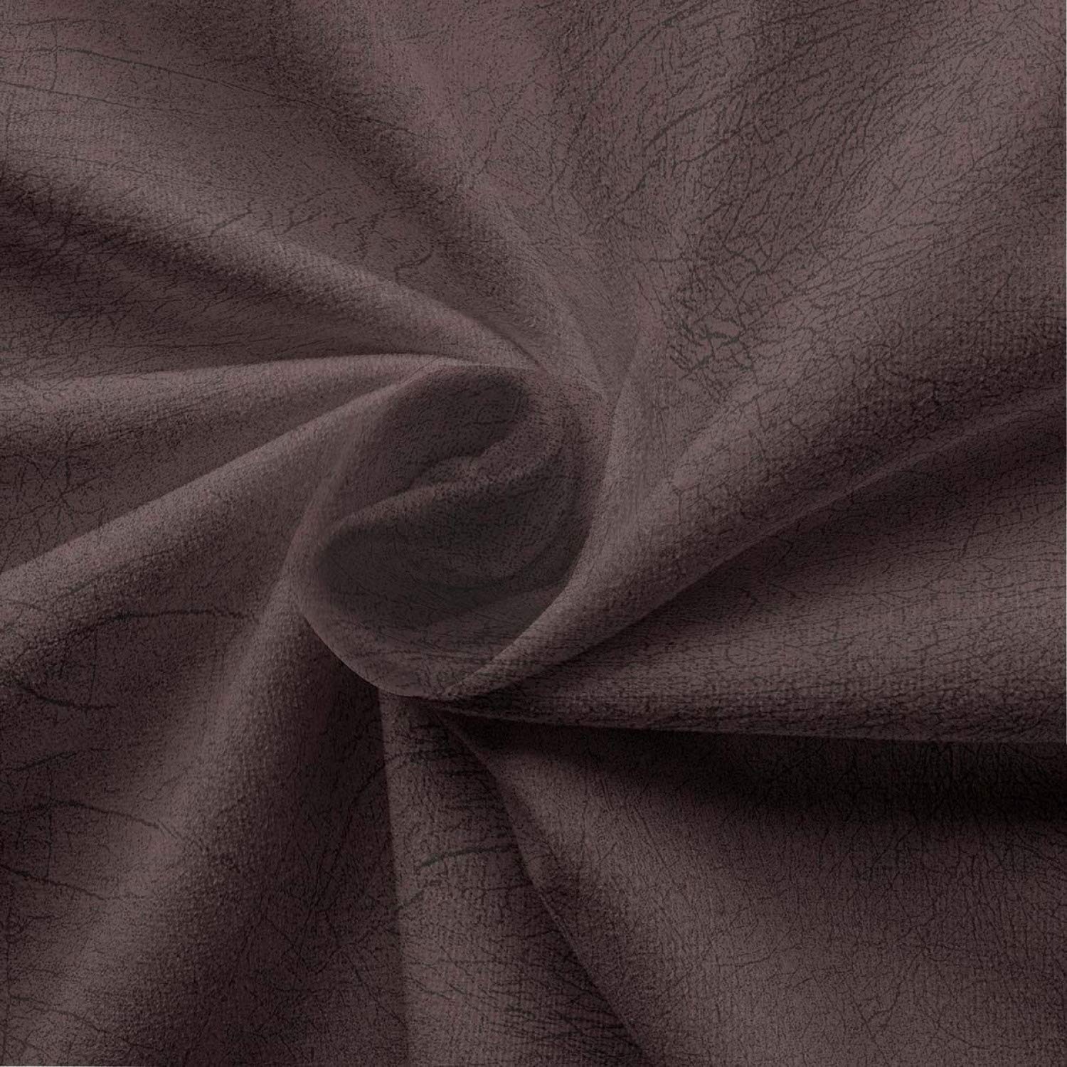 Ambesonne Faux Suede Fabric by The Yard - Digitally Printed Weathered Texture, Durable & Washable DIY Upholstery Material for Indoor/Outdoor Home Decor (1 Yard, Dark Taupe) - Perfect for Sofa Covers, Pillows & Craft Projects