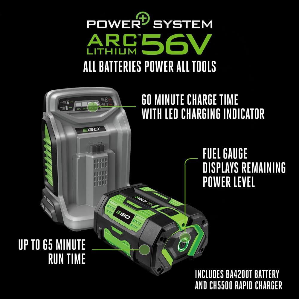 EGO POWER+ LM2135 56V Cordless Electric Lawn Mower with Select Cut Technology | Includes 7.5Ah Battery & Rapid Charger | Perfect for Medium to Large Yards, Quiet & Eco-Friendly Mowing