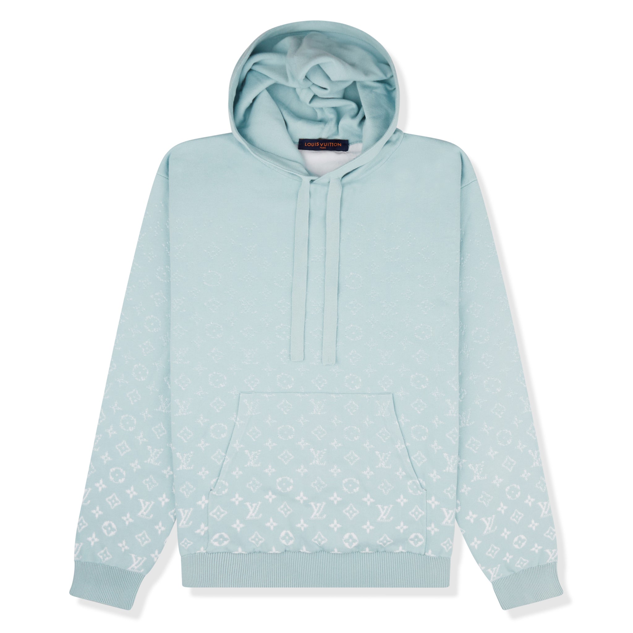 Louis Vuitton LV Monogram Gradient Blue Hoodie for Men - Stylish Designer Pullover Sweatshirt | Perfect for Casual Wear, Street Fashion & Luxury Outfits