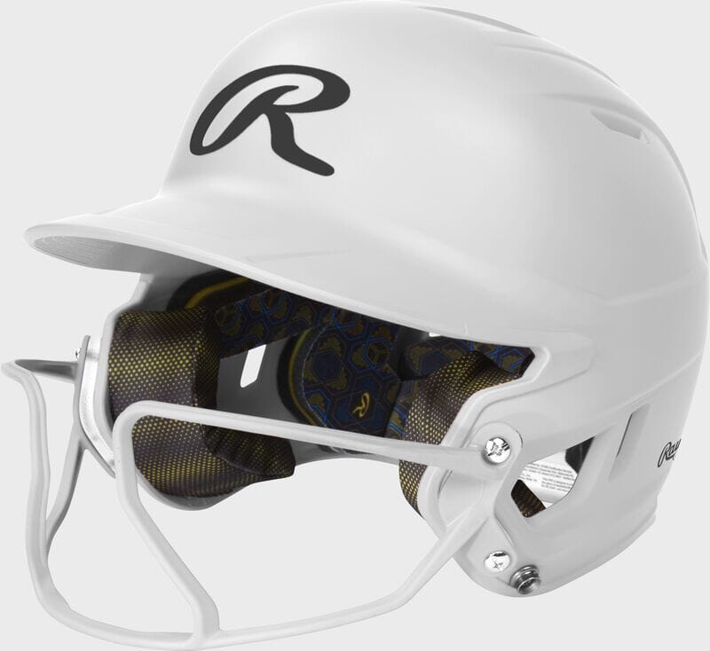 Rawlings Mach Hi Viz Fastpitch Softball Batting Helmet with Integrated Facemask - Youth & Adult Safety Gear for Baseball Games & Practice - MCHVIZ
