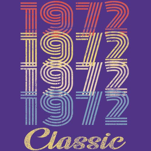 1972 Vintage Retro 53rd Birthday Gift T-Shirt for Men - Classic Throwback Design - Perfect for Birthday Parties & Celebrations