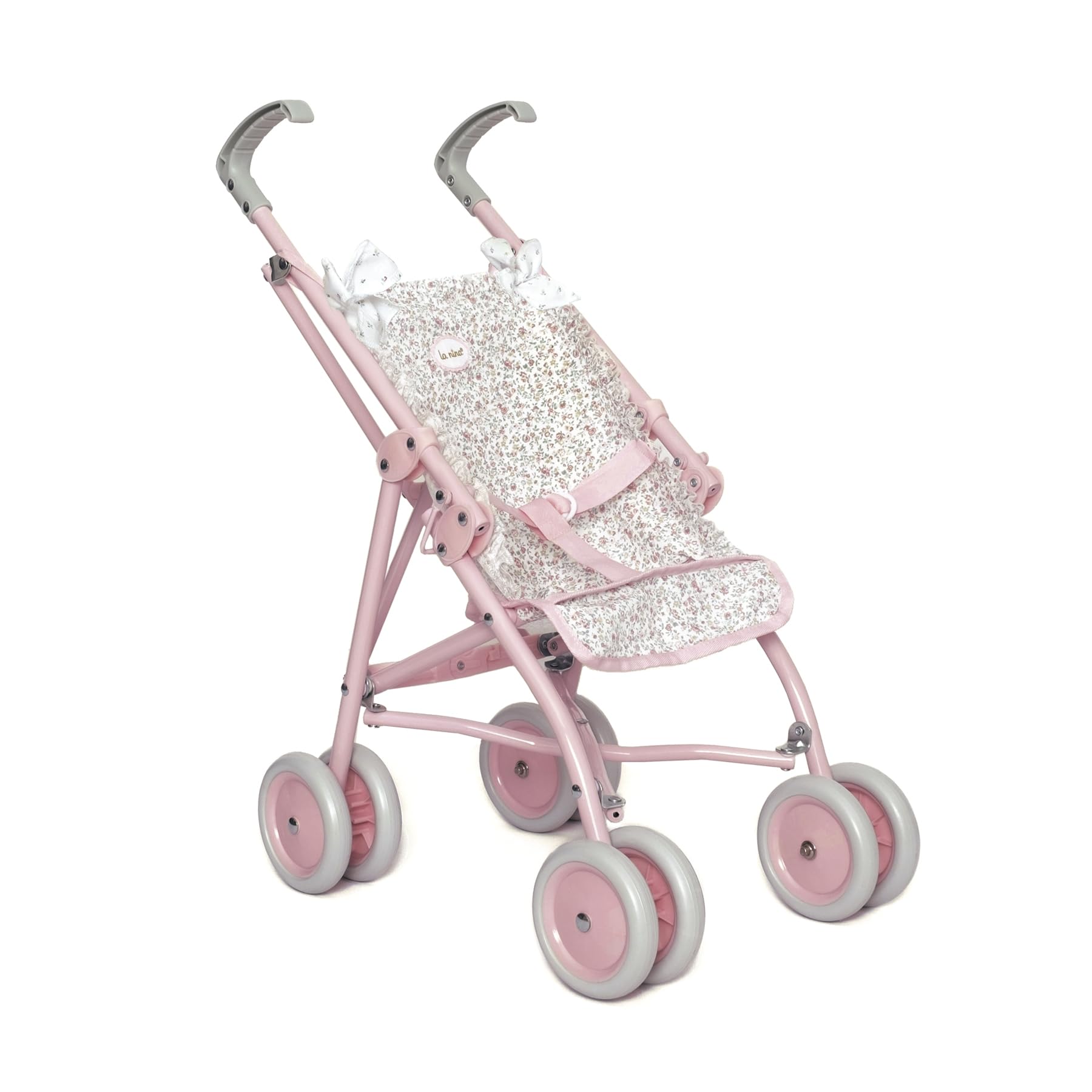 Diset La Nina - Large Violet Doll Stroller Chair (34X62X42 CM) for Baby Dolls, Multicolor (Diset 65069) - Perfect for Pretend Play, Outdoor Walks & Role-Playing Games