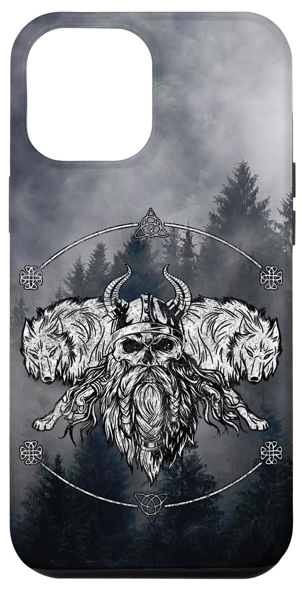 iPhone 12 Pro Max Case - Norse Viking Wolf & Valhalla Warrior Design | Protective Phone Cover for Nordic Mythology Fans | Perfect for Daily Use, Travel & Outdoor Adventures