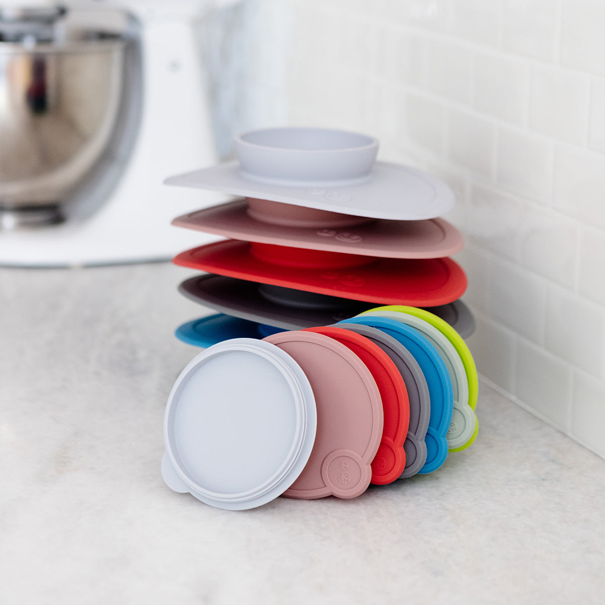 Ezpz Mat Lids – Reusable Silicone Food Storage Covers for Snacks & Meals | Perfect for Lunchboxes, Travel, and On-the-Go Dining