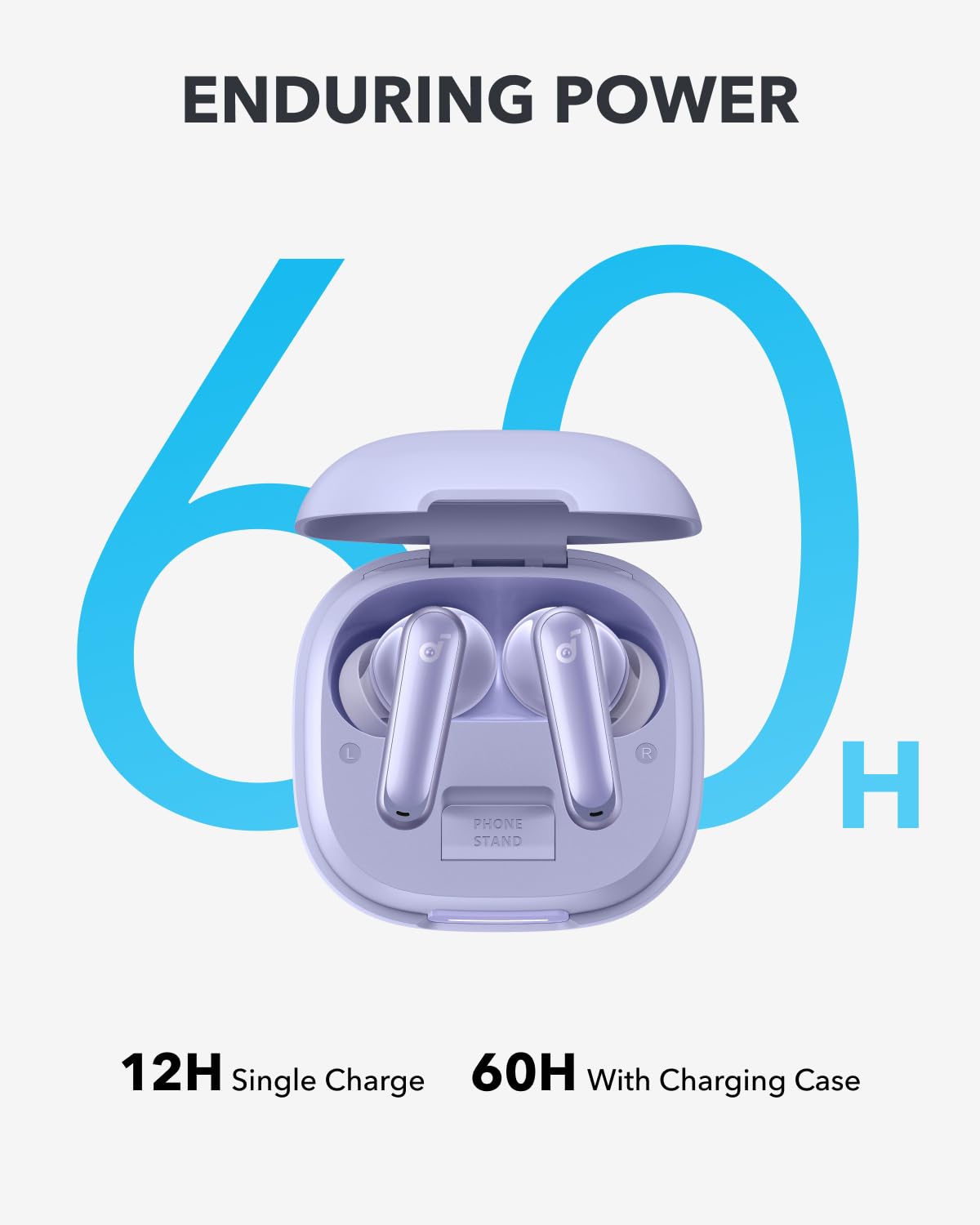 Anker Soundcore P40i Wireless Earbuds with Adaptive Noise Cancellation, Deep Bass, 60H Playtime, IPX5 Waterproof, Bluetooth 5.3 - Perfect for Commuting, Workouts, and Travel