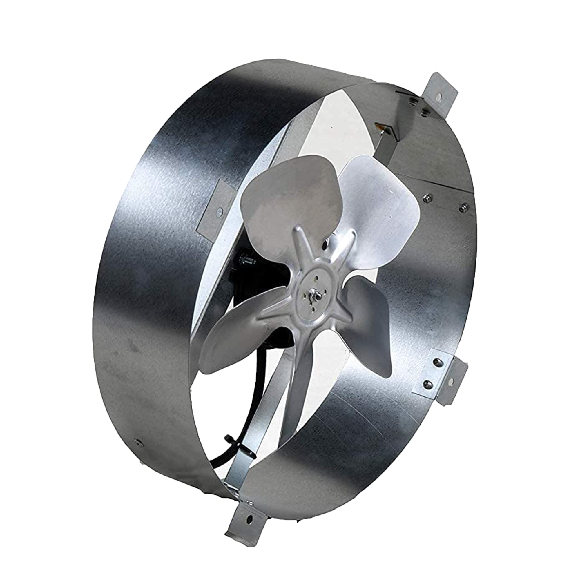 80 Watt Solar Powered Exhaust Fan - 12 Inch Gable Mount Ventilator for Attic, Garage, RV - Waterproof & Quiet Galvanized Steel Fan - Ideal for Chicken Coops, Greenhouses & Home Ventilation
