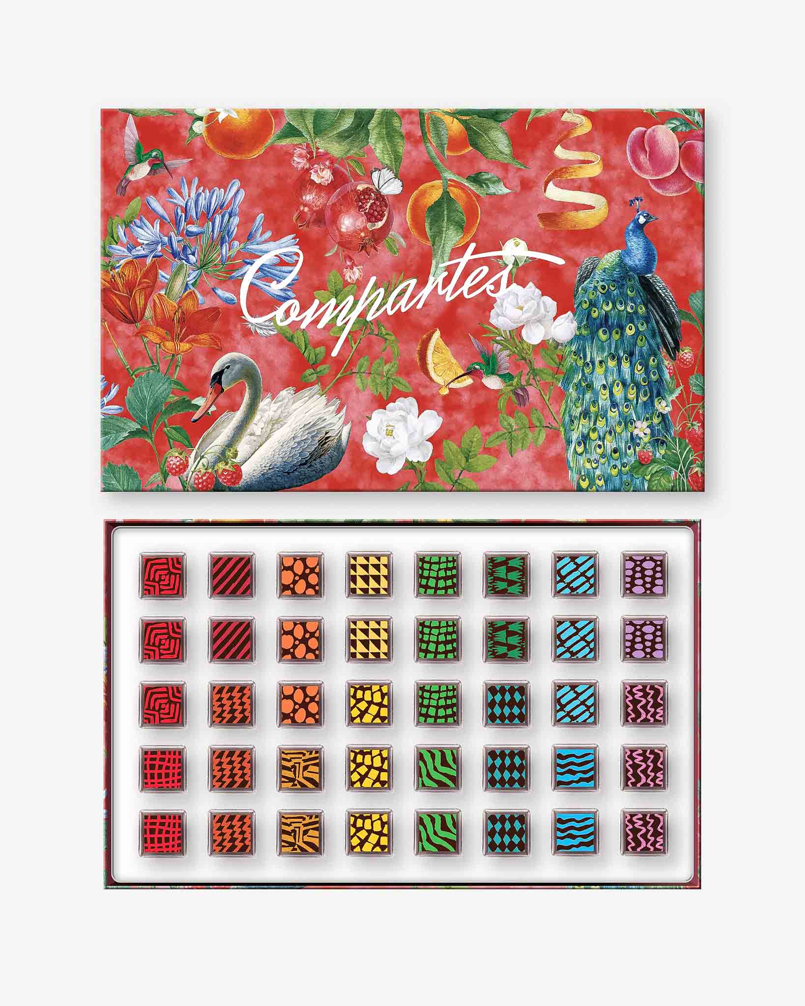 40-Piece Premium Chocolate Truffles Gift Box - Limited Edition Red Velvet Collection - Perfect for Valentine's Day, Holidays & Corporate Gifting