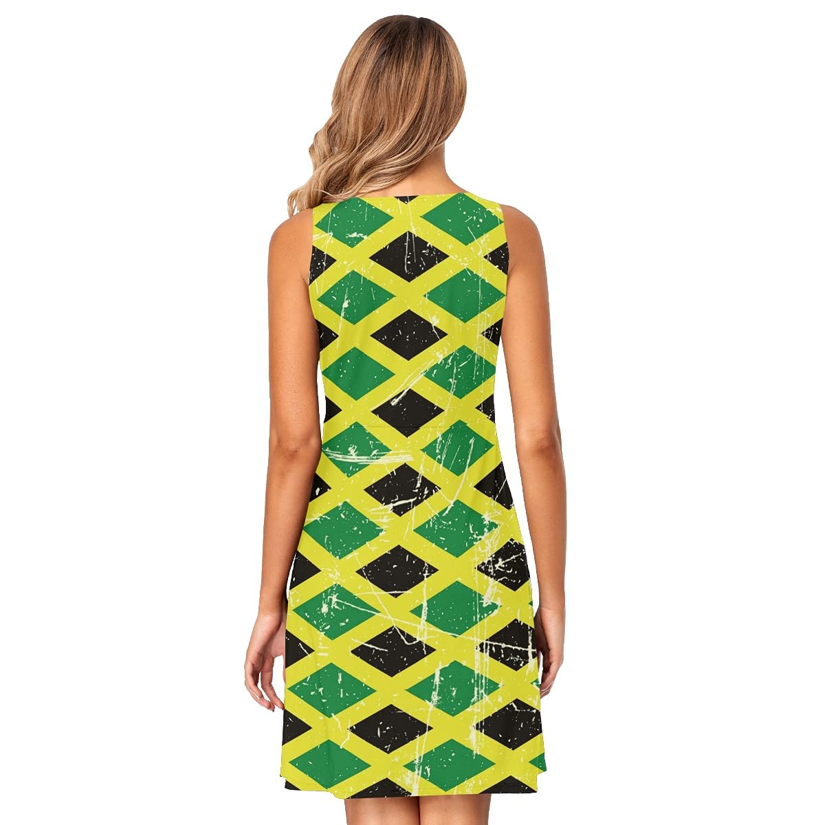 Women's Sleeveless Summer Beach Dress - Casual Sun Dress with Pockets for Vacation, Pool Party & Outdoor Activities