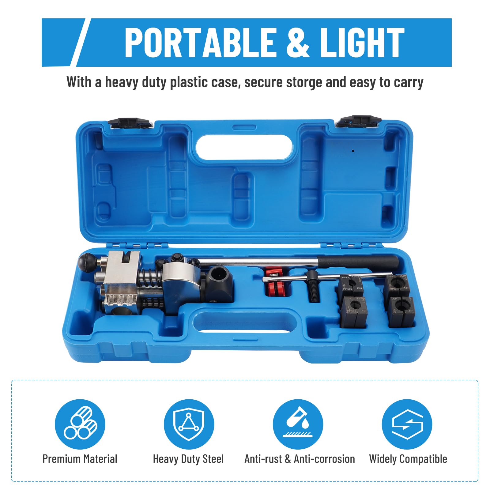 Professional Brake Line Flaring Tool Kit - 3/16