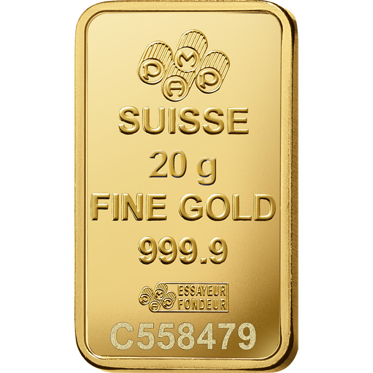 20 Gram Pamp Suisse Gold Bar - .9999 Fine Gold Investment Bullion - Perfect for Wealth Preservation & Luxury Gifting