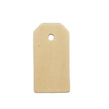 100 Pack Natural Wood Tags - Blank Rustic Wooden Labels for DIY Crafts, Gift Wrapping & Organizing - Perfect for Weddings, Parties & Small Business Branding