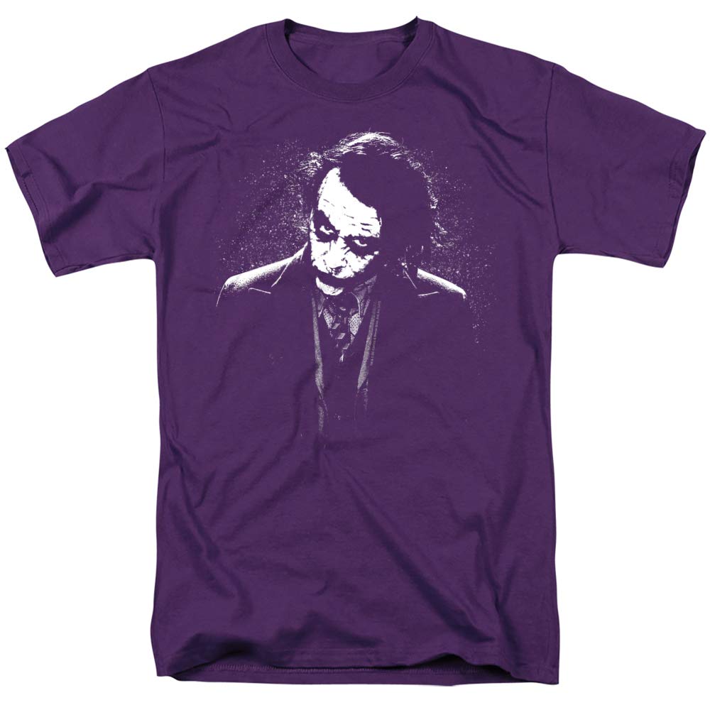 Popfunk Classic The Dark Knight Heath Ledger Joker T-Shirt | Batman Movie Merchandise | Superhero Graphic Tee for Cosplay & Casual Wear