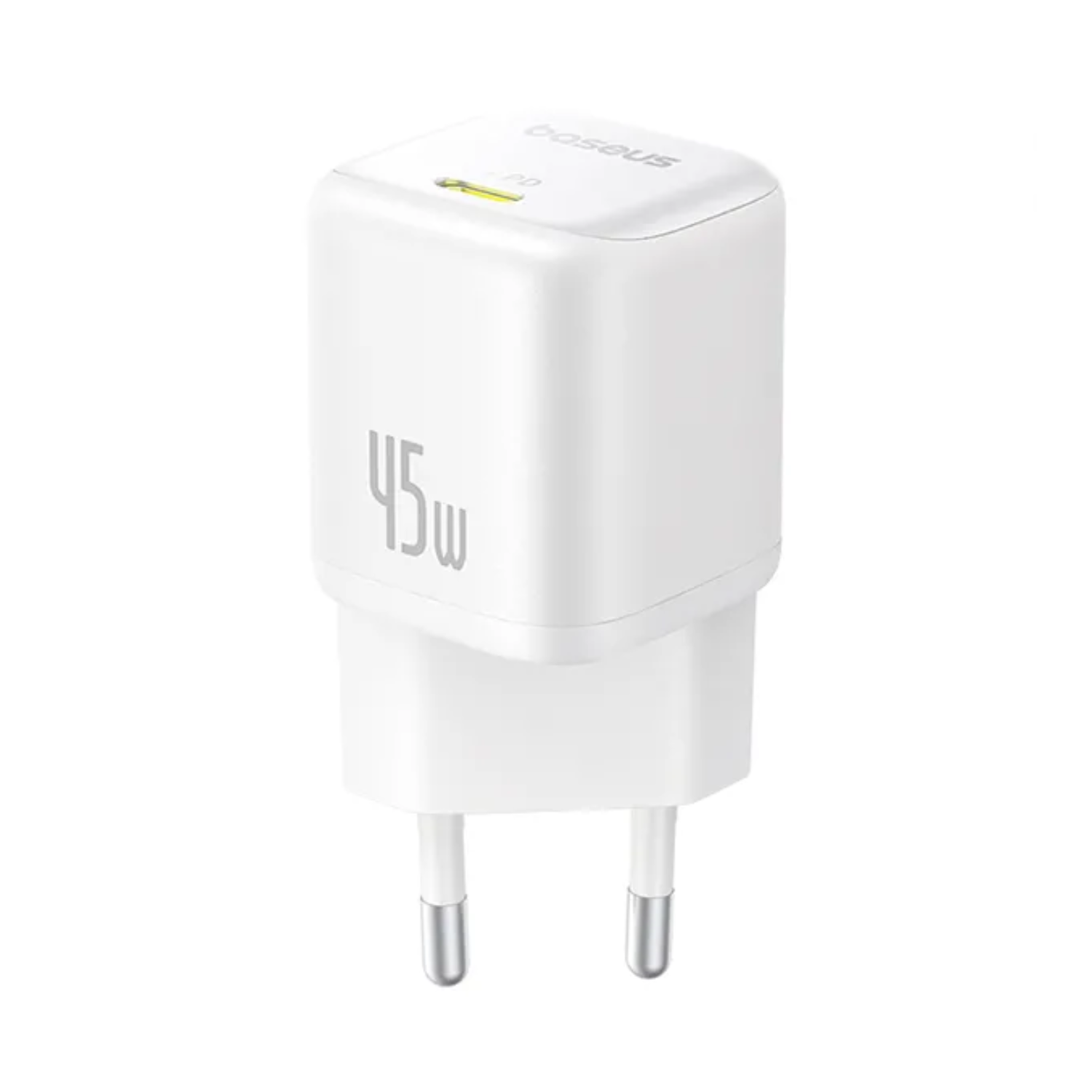 Baseus PicoGo GaN6 45W USB-C Fast Charger - White | Compact & Powerful Charging for iPhone, Android, MacBook, Travel & Office