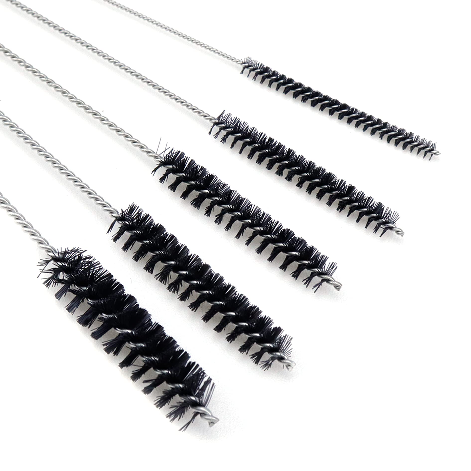 **Antrader 15-Piece 4-Inch Nylon Tube Brush Set - Straw & Carburetor Cleaner Kit, Small Wire Brushes for Cleaning Pipes, Straws, Carburetors & Small Parts - Durable Black Cleaning Tools for Home, Auto & DIY Projects**