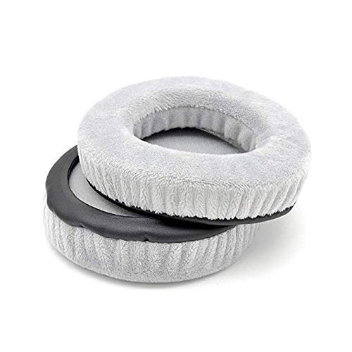Velvet Ear Pads Replacement Cushions - Soft Foam Ear Covers for Superlux HD681EVO HD668B HD669 HD662 HD662B Headphones (Grey) - Perfect for Gaming, Music & Long Wear Comfort